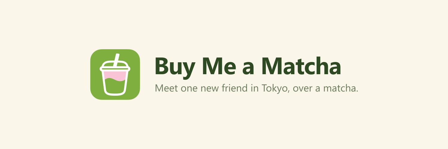 Buy Me a Matcha header banner